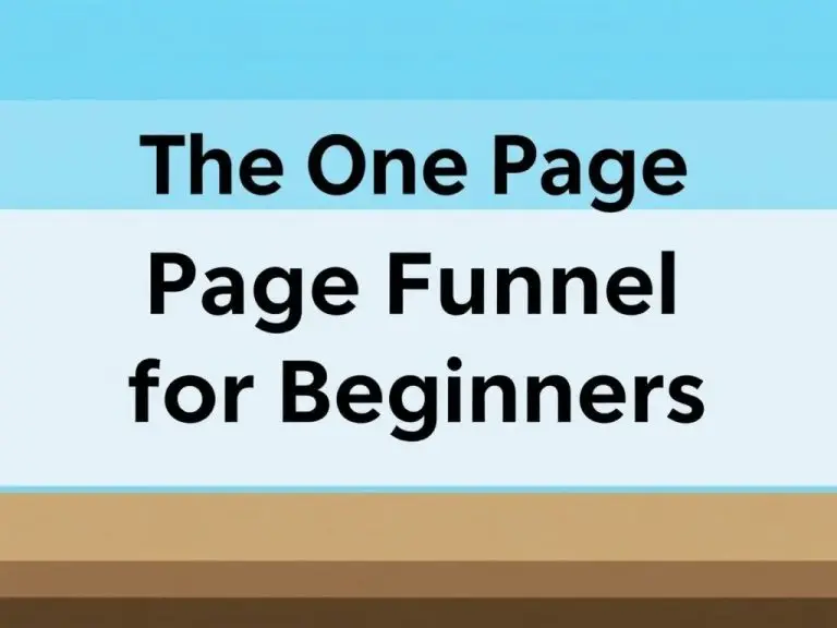 The Ultimate Guide to Creating an Effective One-Page Funnel for Beginners
