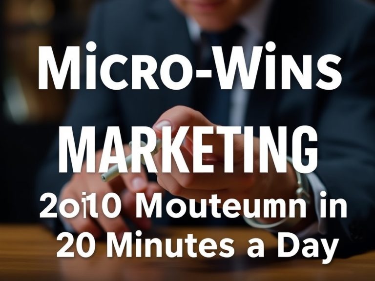 Micro-Wins Marketing: Build Momentum in 20 Minutes a Day