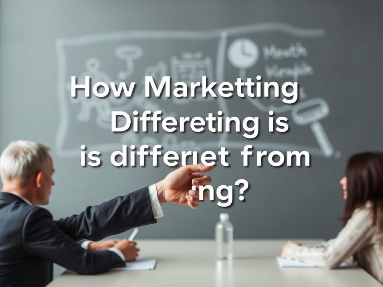 How Marketing Is Different From Selling?
