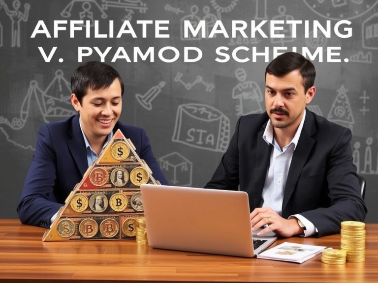 Affiliate Marketing vs Pyramid Scheme: Spotting the Real Deal