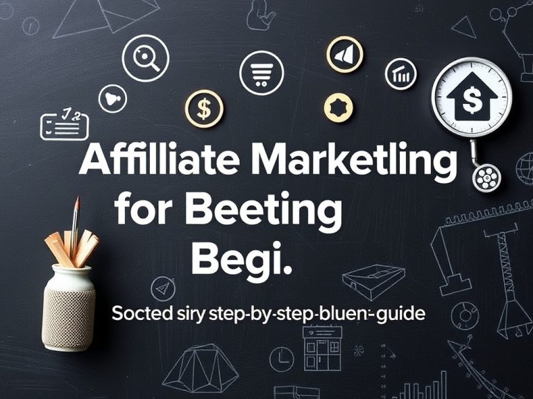 Affiliate Marketing for Beginners: A Simple Step-by-Step Blueprint