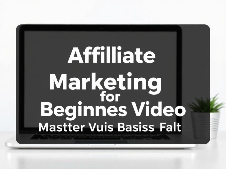 Affiliate Marketing for Beginners Video: Master the Basics Fast