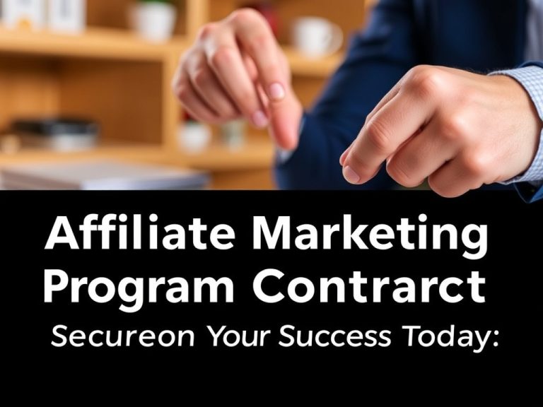 Affiliate Marketing Program Contract: Secure Your Success Today