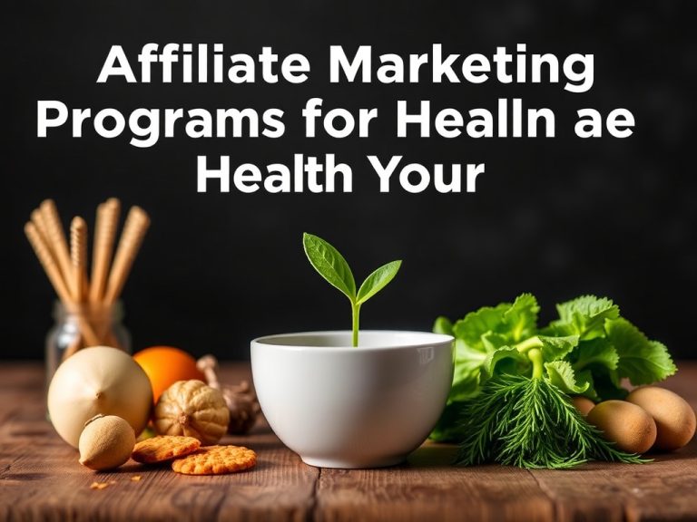 Affiliate Marketing Programs for Health and Wellness: Boost Your Earnings Today!