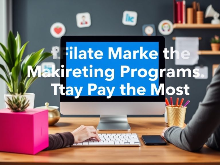 Affiliate Marketing Programs That Pay the Most: Discover Lucrative Opportunities