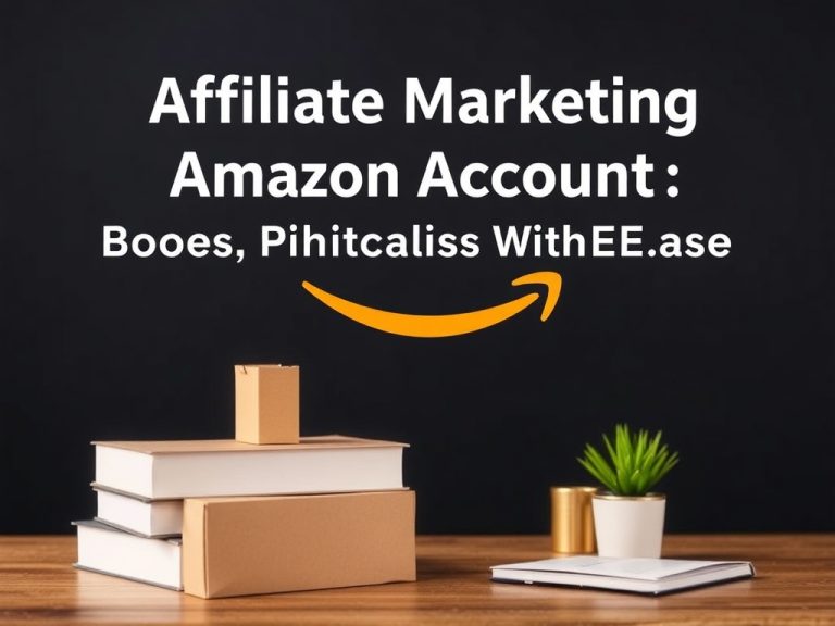 Affiliate Marketing Amazon Account: Boost Profits With Ease