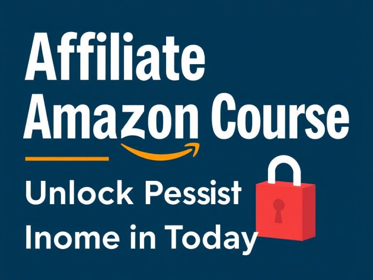 Affiliate Marketing Amazon Course: Unlock Passive Income Today